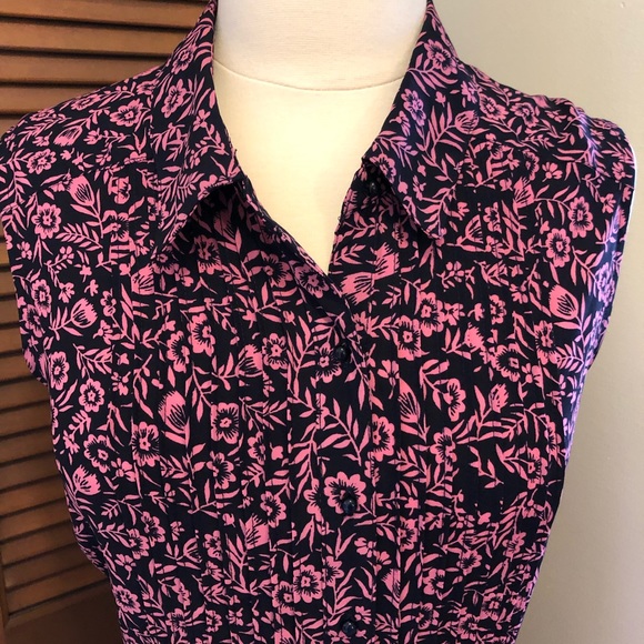 Nanette Lepore plus size floral shirt dress 16 - Picture 3 of 6